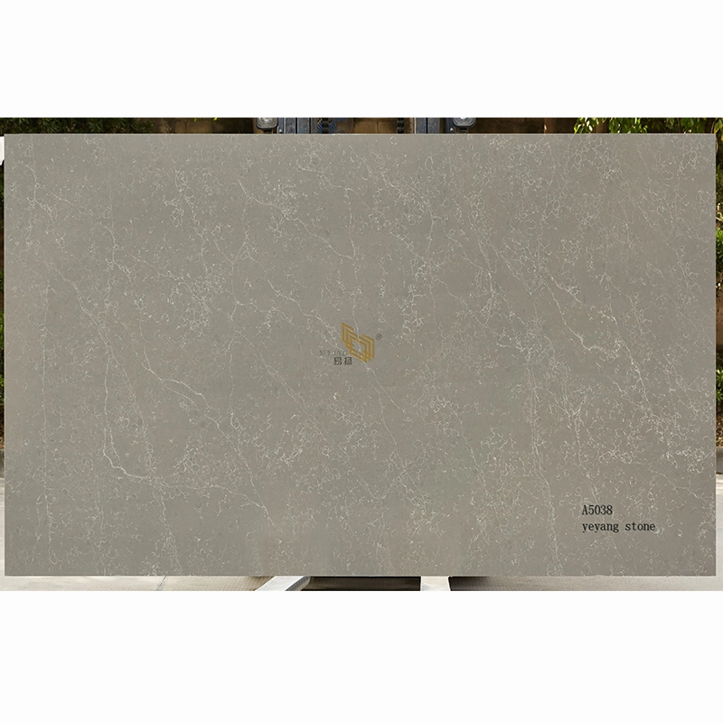 Quartz Aritificial Stone Slabs for Countertops/Vanitytop/Flooring/Wall Tiles White/Black/Grey/Brown