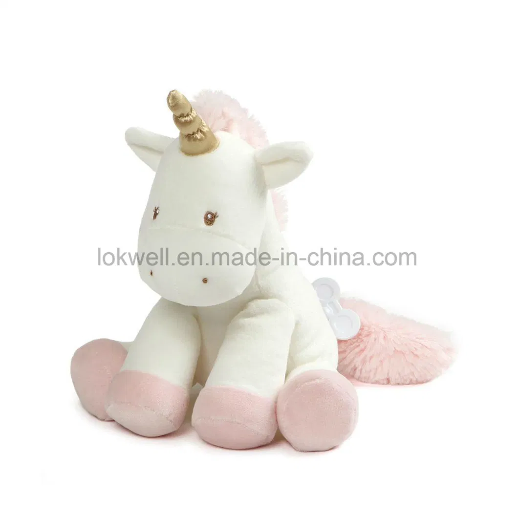 Stuffed Animal White Unicorn Plush Toy