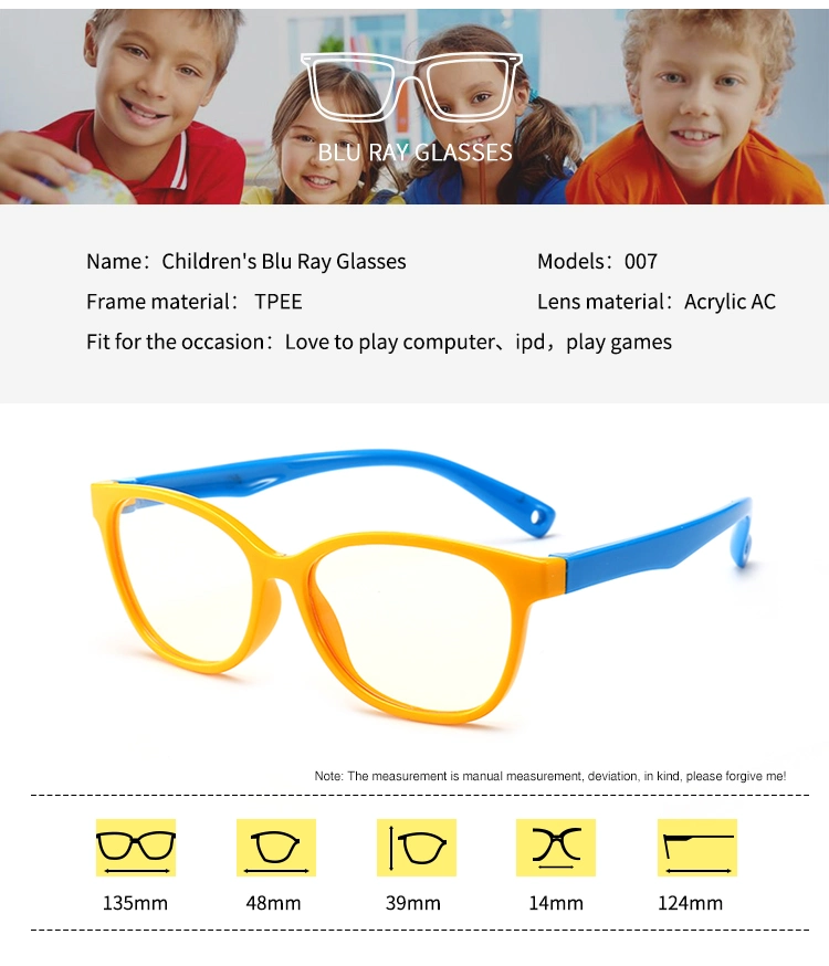 Circle Eyewear Frames Anti-Blue Light Children Prescription Eyeglasses Optics Frame for Girls Boys
