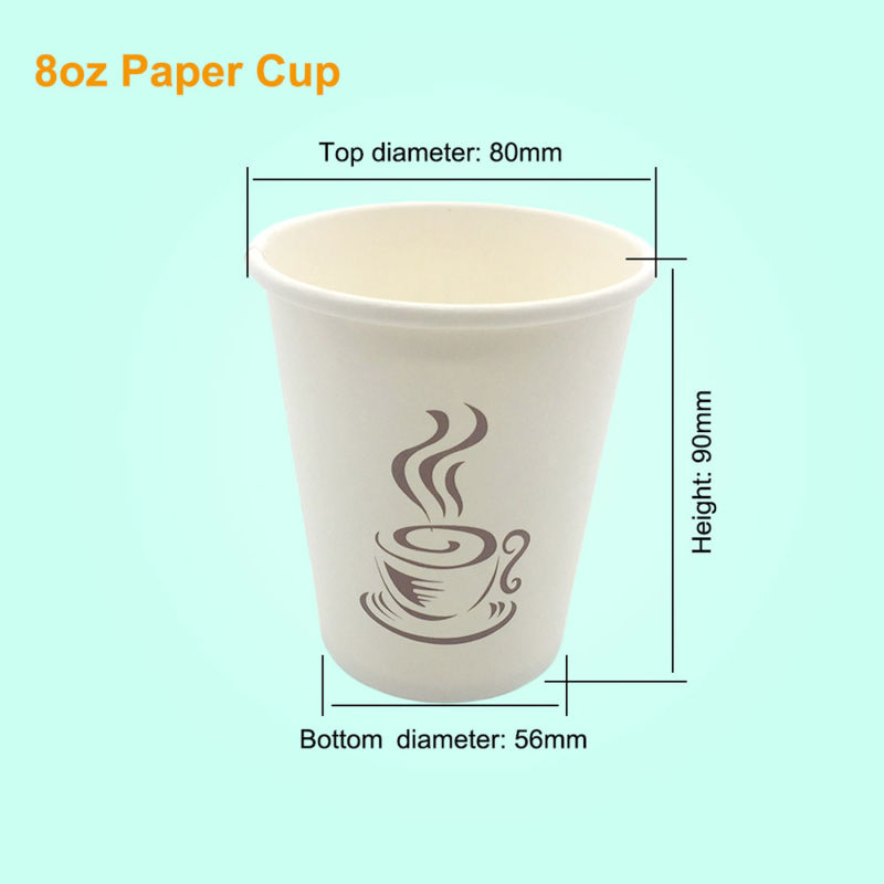 White Customary Packing of Paper Cup and Paper Disposable Cups