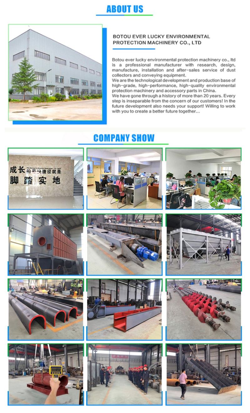 U Trough Screw Covneyor for Conveying Sand, Coal, Lime, Cement, Wood, Gravel,