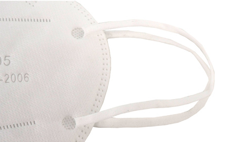 White Disposable 5ply KN95 Facemask with Earloop and Nose Bridge