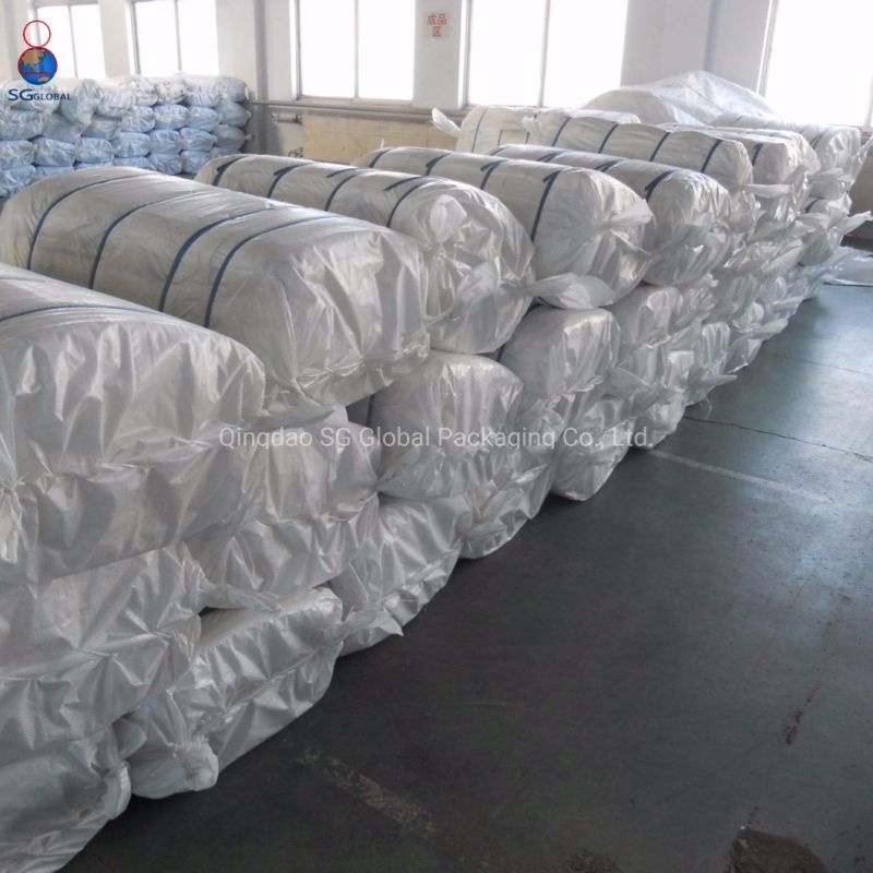 China Supply 25kg 50kg White PP Woven Flour Bag