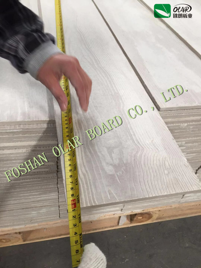 Fiber Cement Sheet Flat Wooden Texture Decor Fiber Cement Sheet Flat