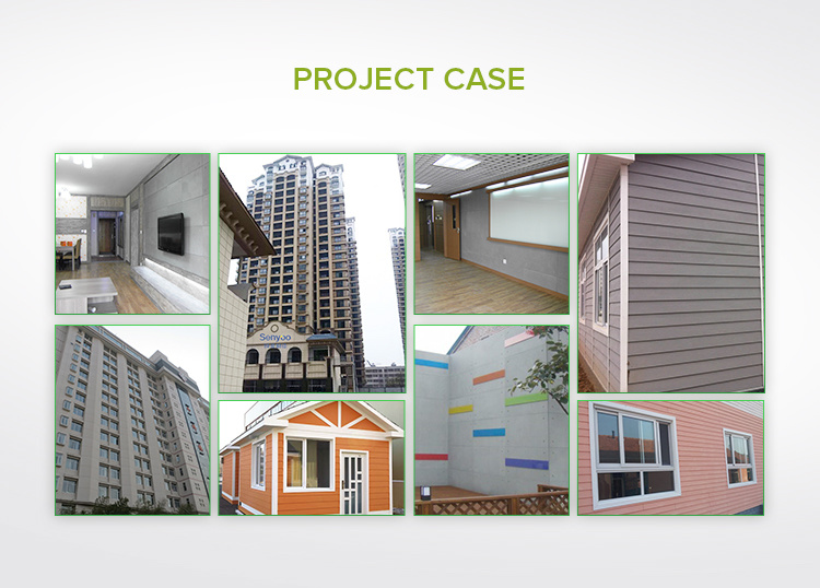 SGS Certificate Approved Fiber Cement Wall Cladding for Prefab Housing