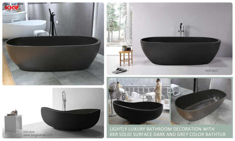 Italian Design Claw-Foot Black Outside White Inner Side Bathtub