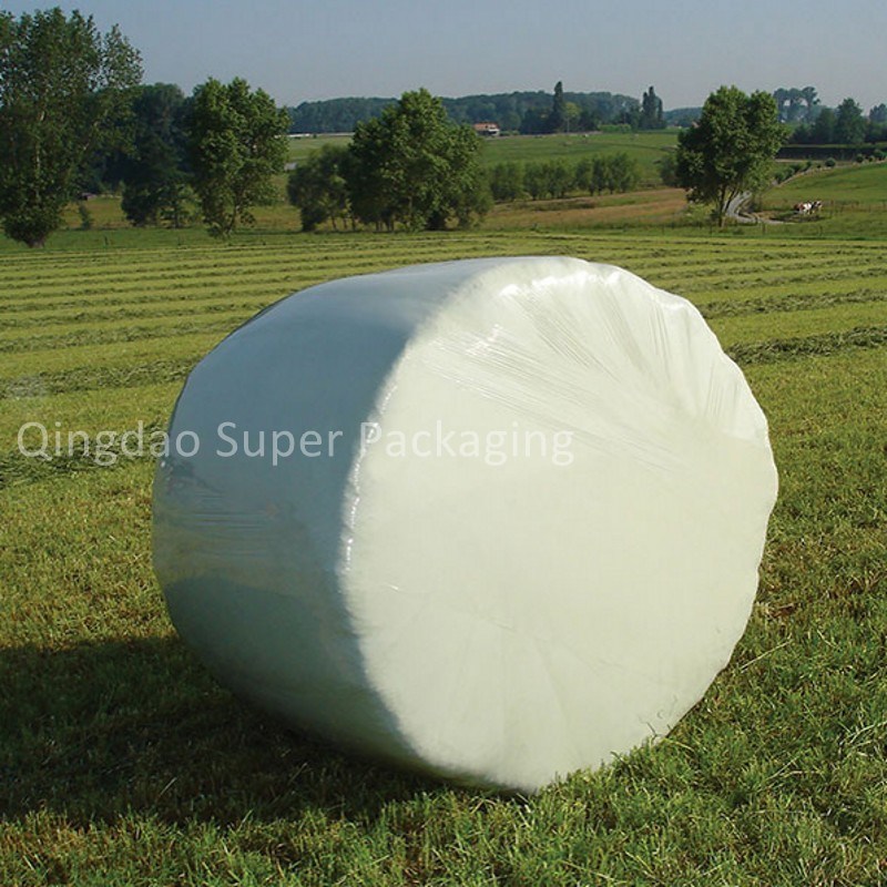 Hot Sell Green and White Silage Stretch Wrap Film