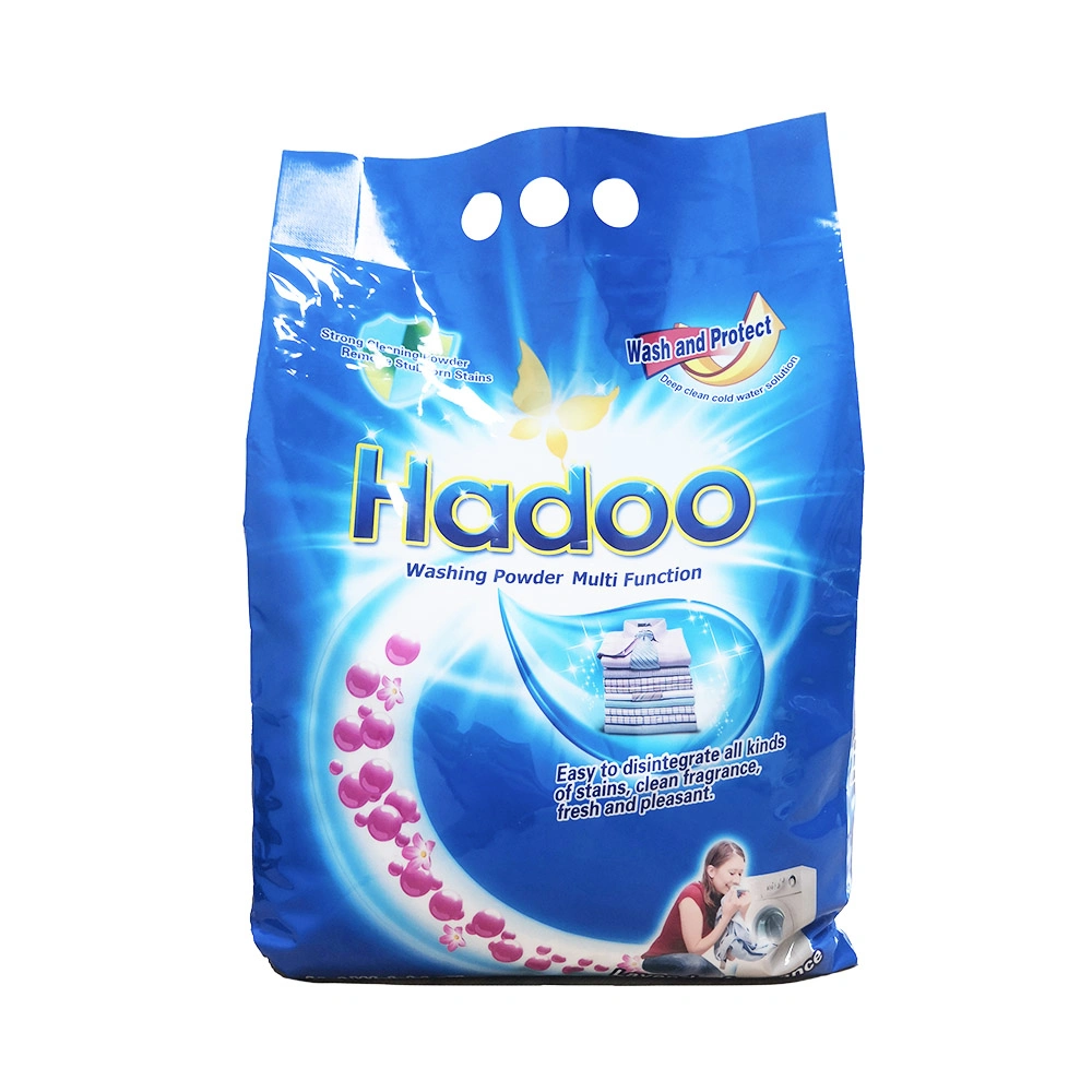 White Blue Pink Colored Laundry Detergent Powder for White Clothes