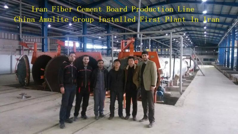 Fiber Cement Sand Board Production Line Machine Test Run-Cambodia