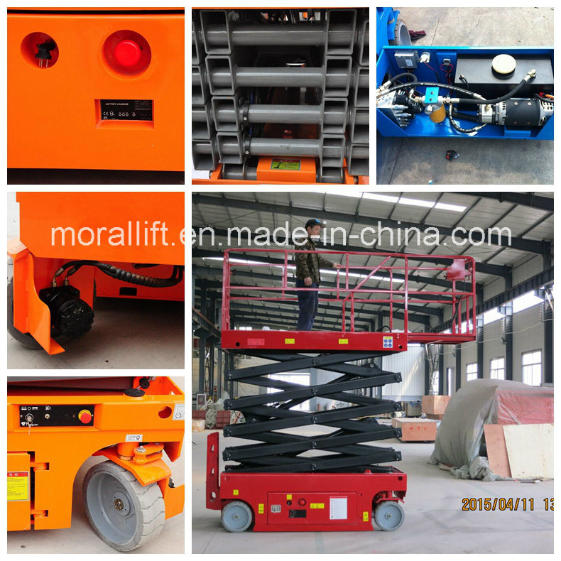 10m Self Propelled Scissor Table Lift for Aerial Working