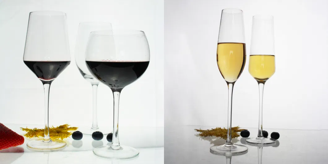Classic Red & White Wine Set Glasses, Set of 4 for Bar Serveware