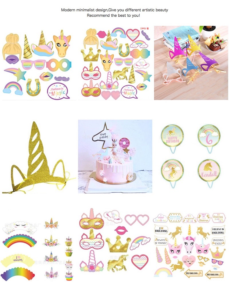 Unicorn Party Supplies Unicorn Photo Booth Props