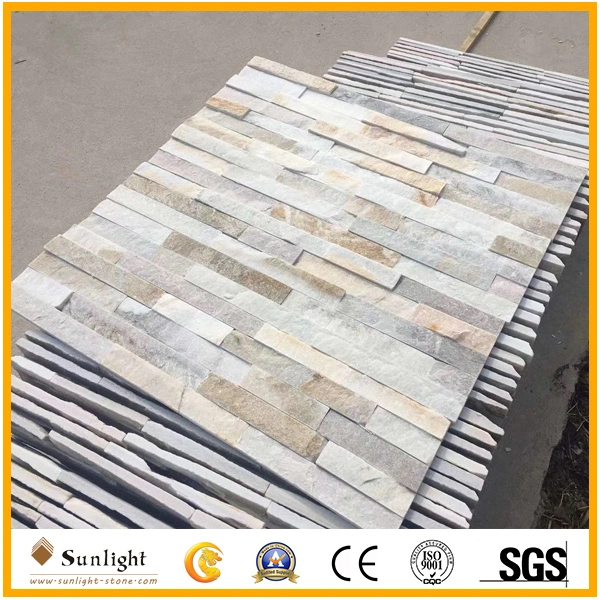 High Quality Natural White/Black/Yellow/Rusty Yellow/Grey/Silver Quartzite Slate Culture Stone