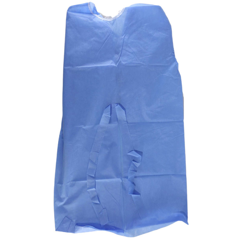 Blue and White Color Sterile Type Level 3 Disposable SMS Isolation Gown