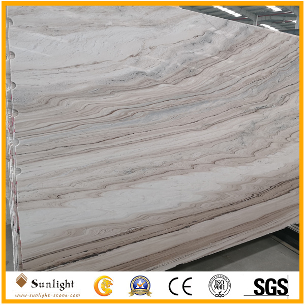 Polished White Blue Galaxy Palissandro Marble Tiles, White Marble with Blue Vein Stone