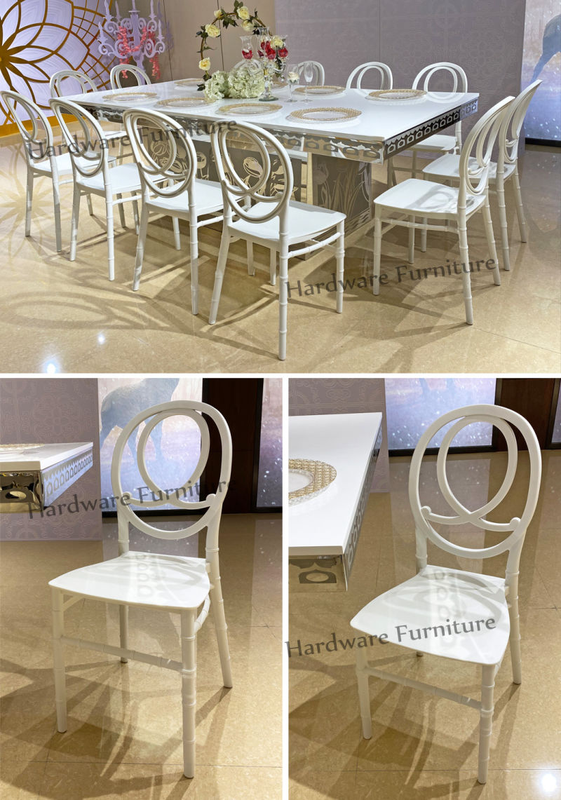 Unique Design Stackable White Polypropylene Plastic Banquet Chair