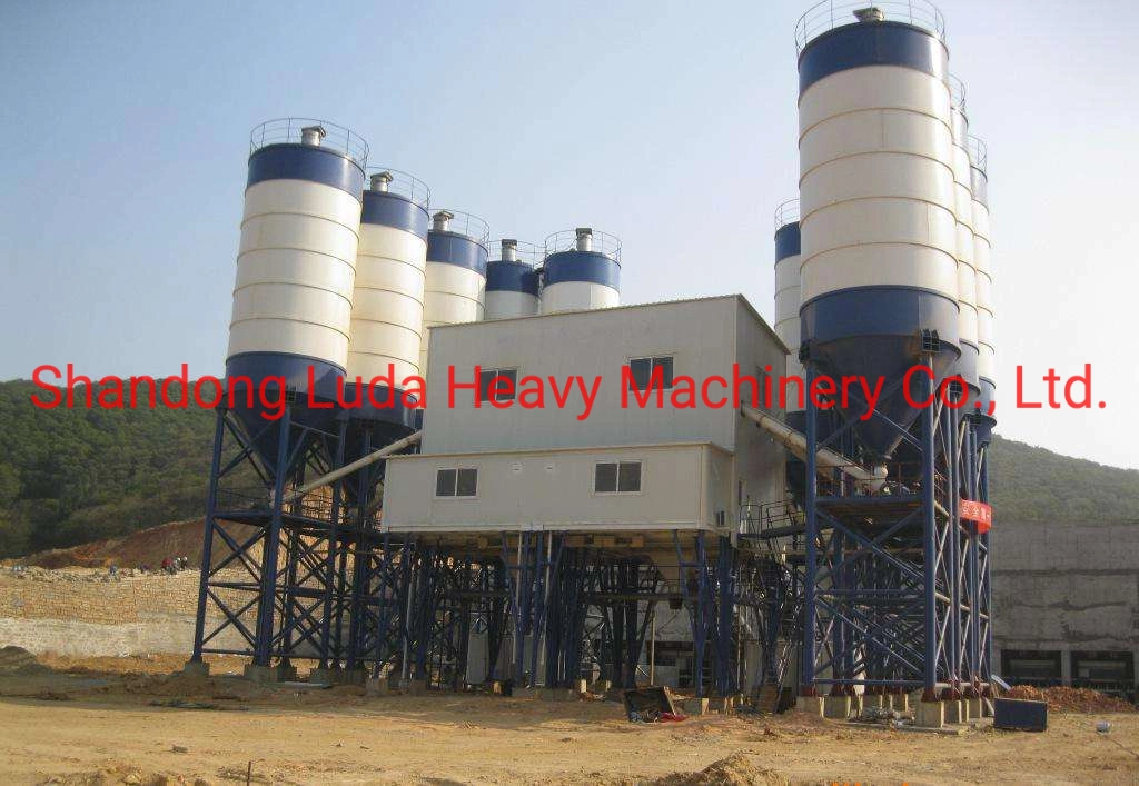 Luda 60m3/H Stationary Ready Concrete Mixing Plant, Cement Mixer Truck for Sale