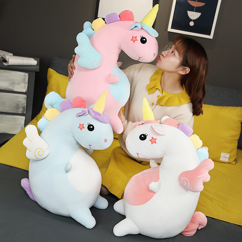 Lovely Sitting Chubby Soft Unicorn Toy New Design Plush Unicorn
