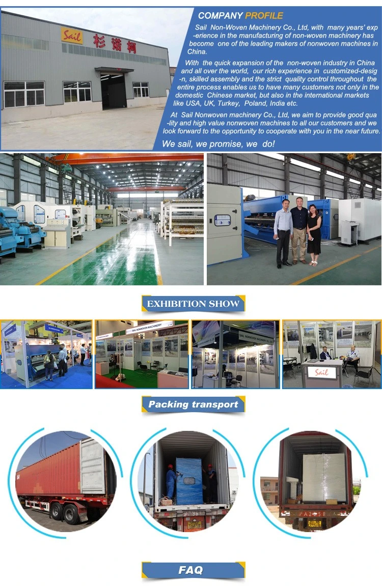 Changshu New Type Thermo Bonding Machine Nonwoven Mattress Wadding Thermal Bonding Production Line
