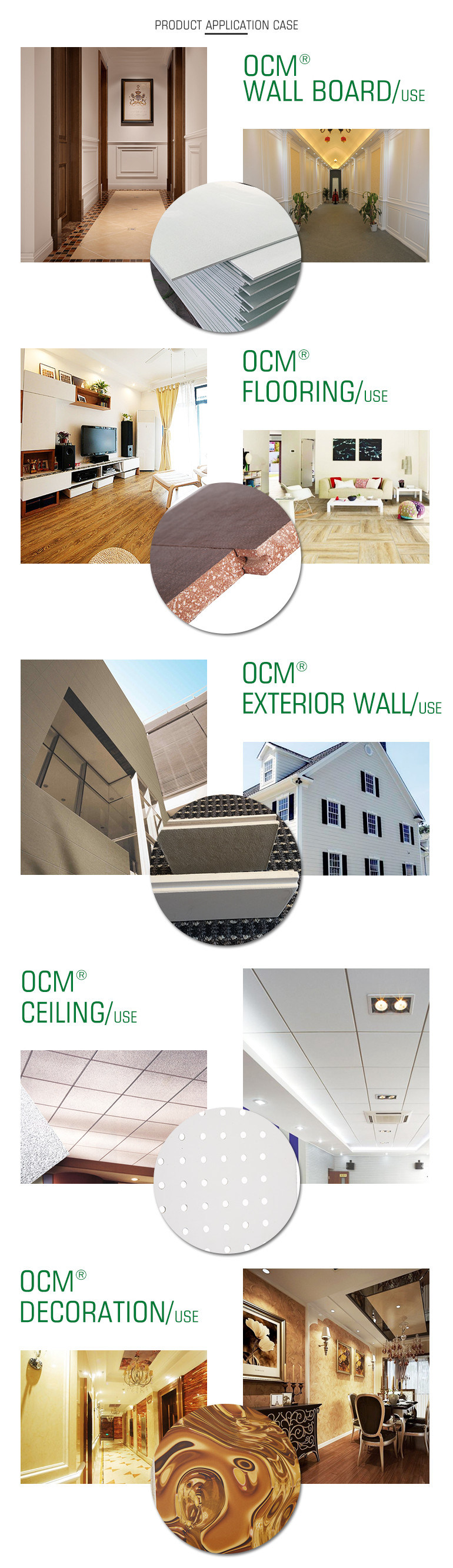 12mm Grey MGO Board Substitute for Fiber Cement Board
