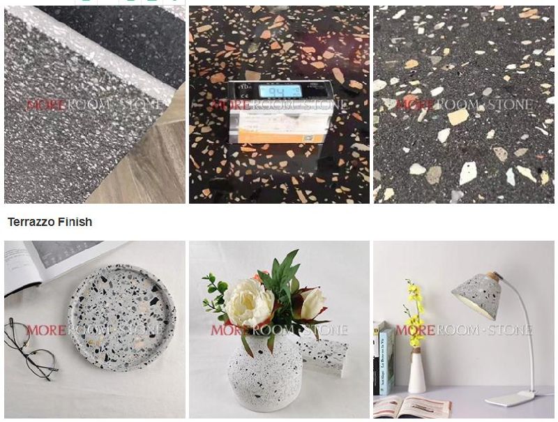 Aritificial Stone Cement Grey Terrazzo Stone Flooring for Staircase