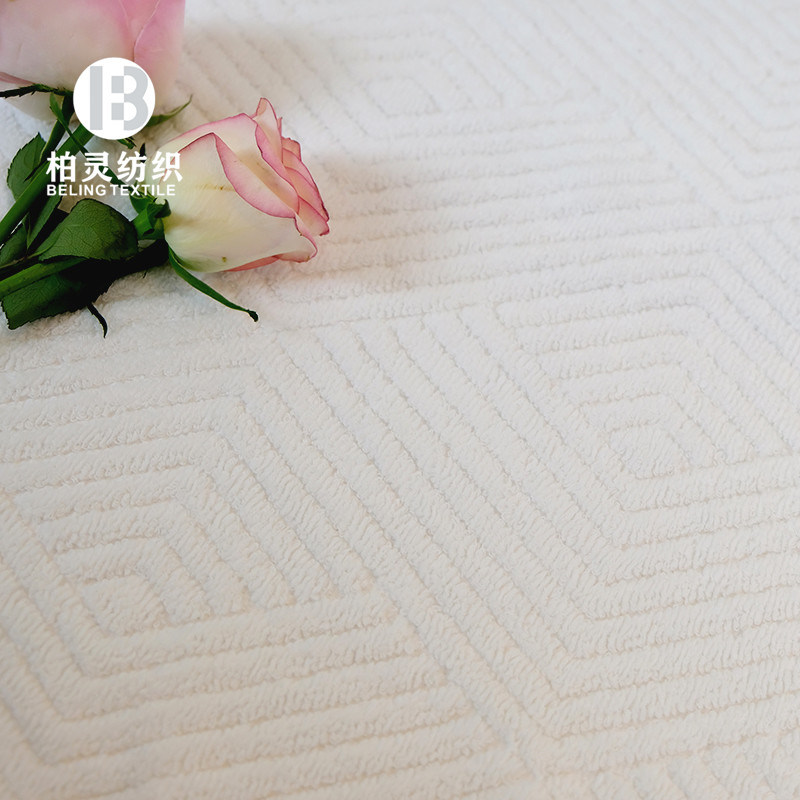 100% Cotton Elegant Customized White Bath Mat for Star Hotel