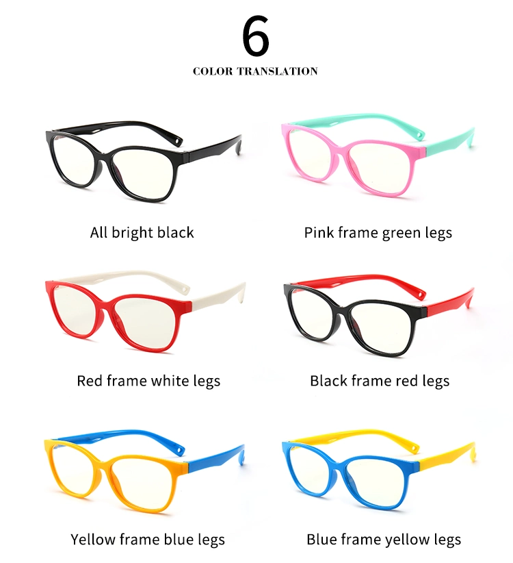 Circle Eyewear Frames Anti-Blue Light Children Prescription Eyeglasses Optics Frame for Girls Boys