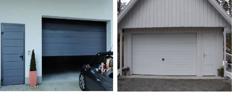 White Color Steel with Foam Automatic Sectional Garage Door