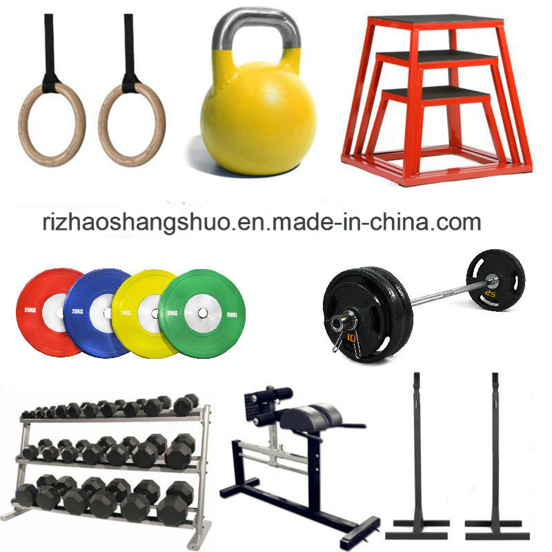 Wholesale Plastic Cement Colored Crossfit Sand Filled Kettlebell