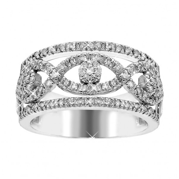 14k White Gold with Diamond Engagement Rings Jewelry