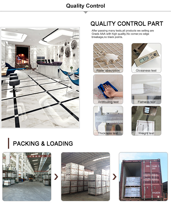 Antibacterial Flooring Material White Cement Glazed Tiles Porcelain