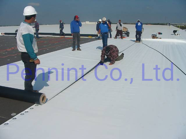 White PVC Waterproofing Material Roofing Membrane Factory Outlet