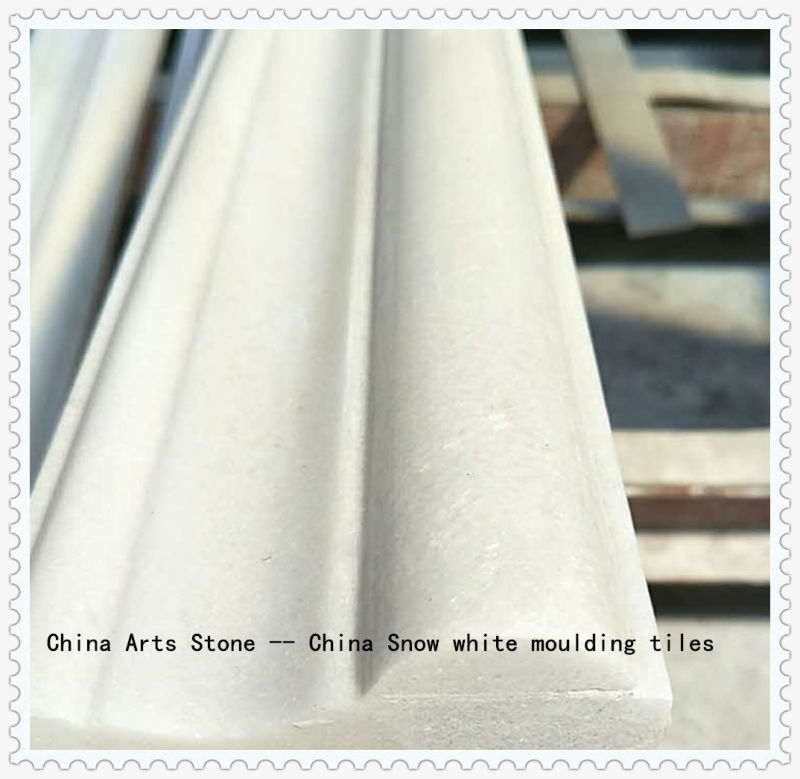Chinese Pure White/Crystal White/ Snow White/ Jade White Marble Tiles for Decoration Project