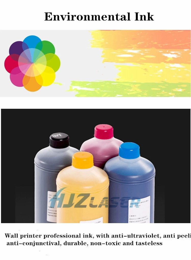Colorful Vertical Inkjet UV Printer 3D Wall Printer Large Format Mural Painting