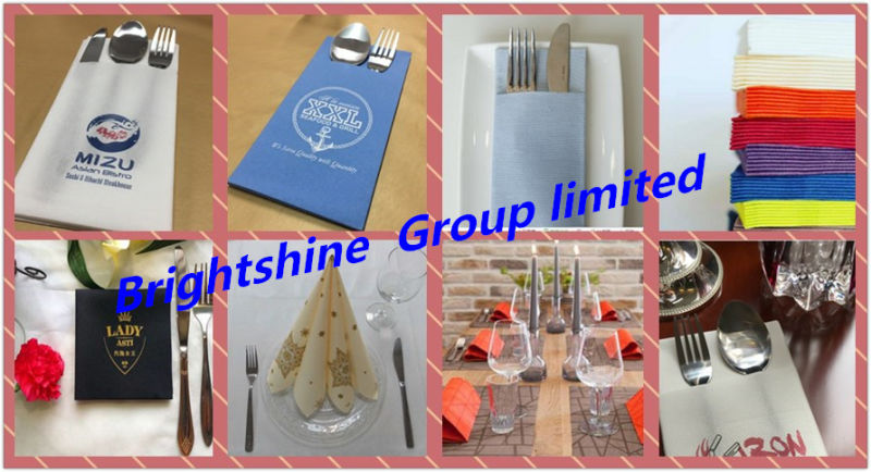 White Cloth-Like Guest Airlaid Paper Napkin Towel with Pocket
