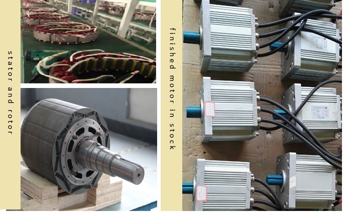 Customized Electric Vehicle Brushless DC Motor 1kw 3000rpm 24V