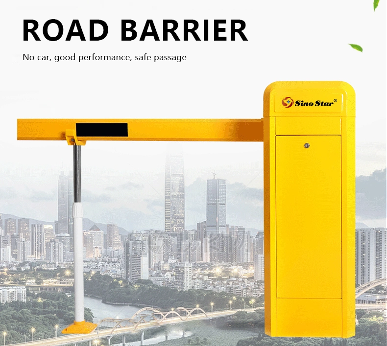 Sino Star Factory Price Automatic Boom Barrier Brushless DC Motor with 12V Backup Battery Gate Barriers