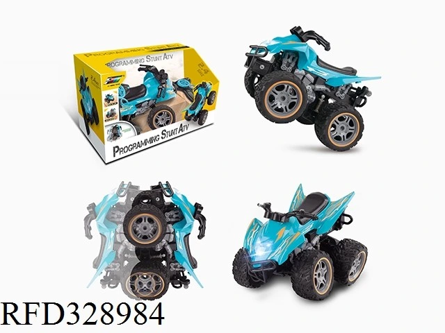 Educational RC Toy Car Plastic Toy Six-Wheel RC Stunt Car Gift Toy