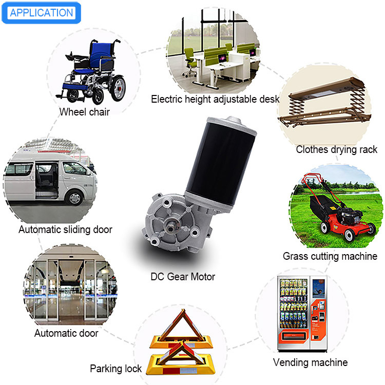 Industrial Usage Mini Electric Gear Motor 12V DC Motor
