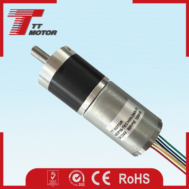 More Reliable 36mm 12V DC gear brushless small electric motor
