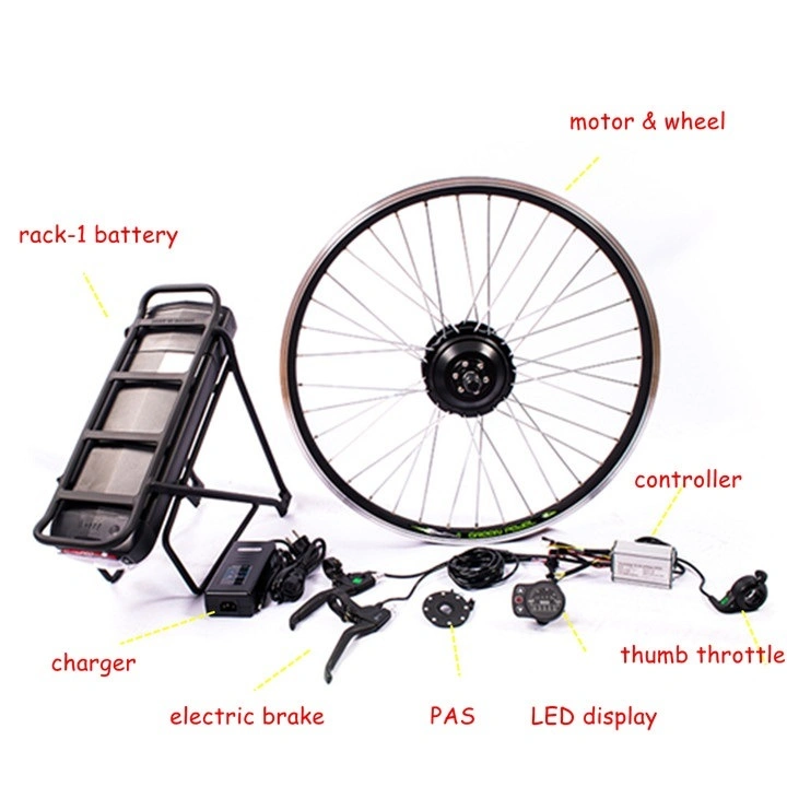 Greenpedel 36V 250W Hub Motor Electric Bicycle Kit Regenerative Braking 250W Electric Motor Kit for Bicycle