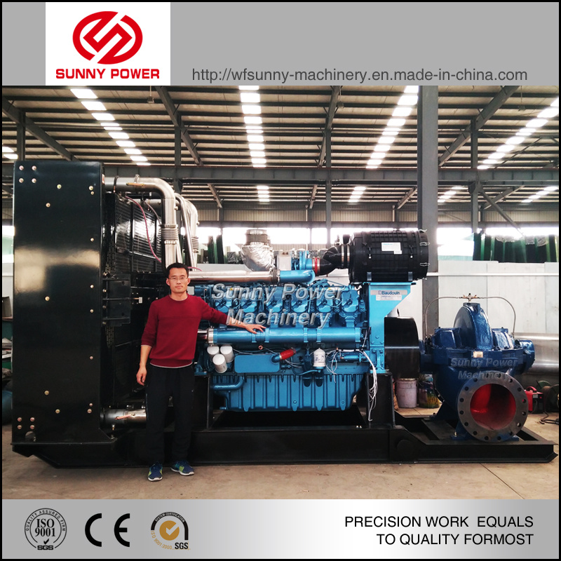 Diesel Cast Iron High Pressure Desalination Sea Water Pump 20 HP to 420HP with Diesel Engine