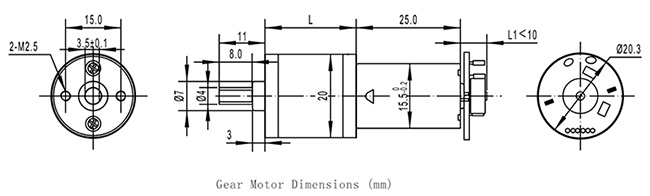 20mm 12V DC gear mini electric motor for window curtain