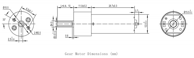 16mm Electrical 6V 12V DC Gear Motor for Senior toys
