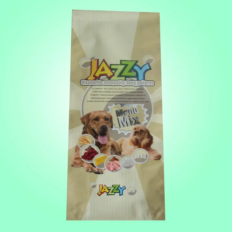 Food Packaging Manufacturers Custom Laminated Pet Dog Food Packaging Bag