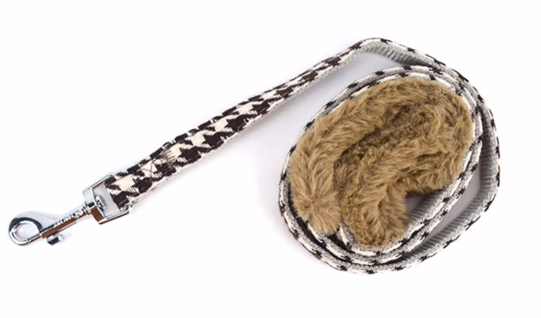 Design Classic Fleece Dog Lead Warm Collars Pet Harness