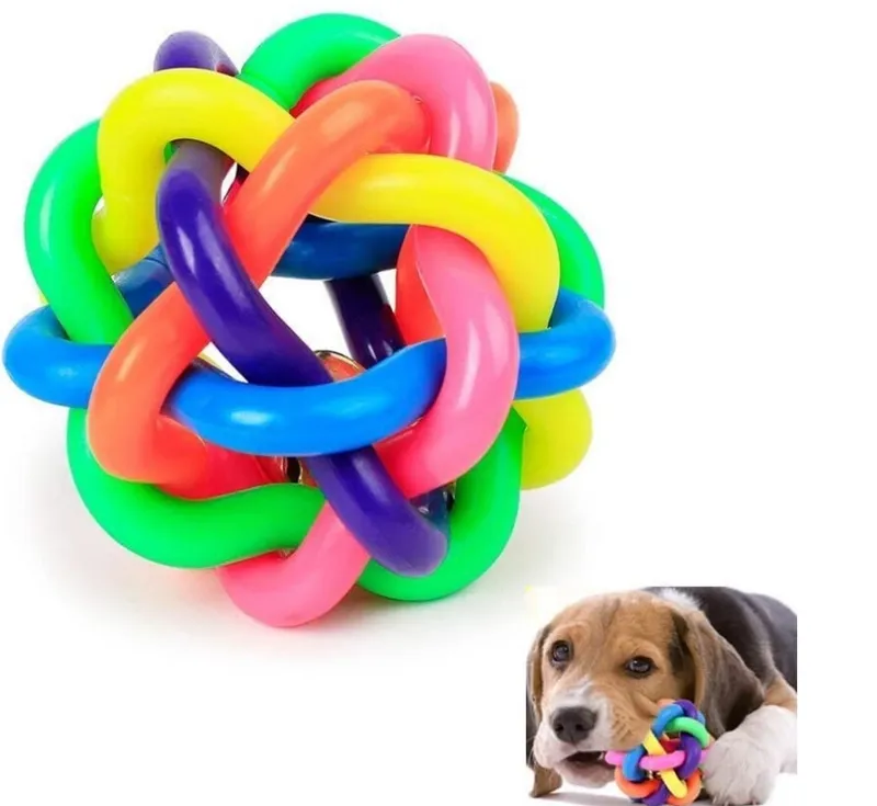 Bells Sound Ball Dog Rainbow Toy /Pet Toy