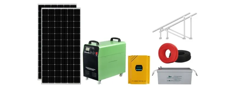 Foldable Portable Solar Generator for Drinking Water and House Load