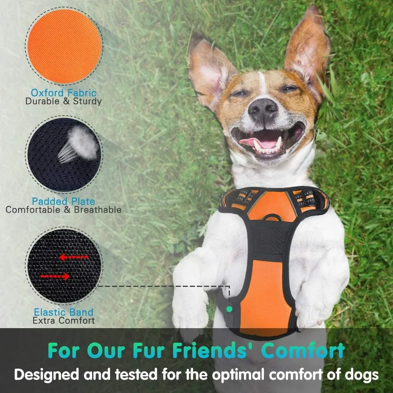 No Pull Design & Better Control Dog Harness