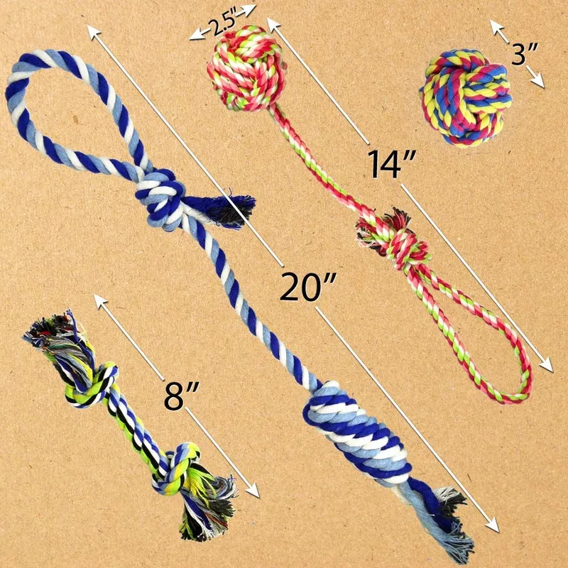 Pets Puppy Dog Pet Rope Toys for Small to Medium Dogs